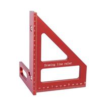 Régua De Medição De Ângulo 3D Em Alumínio Vermelho, Esquadro De 45 E 90 Graus, Ferramenta De Régua De Medição De Ângulo 3D Em Alumínio Vermelho, Esquadro De 45 E 90 Graus, Ferramenta De
