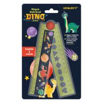 Régua de Plástico Dobrável 15cm/30cm Dino Space - Leo&Leo