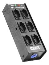 Régua De Tomada Para Palco Lrp6 Luminos Com Entrada Powercon