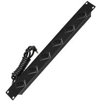 Régua de Tomadas 06 Saídas 20A Padrão 19" NBR 2,5mm x 1,5m Cabo Curto - CALHA0121