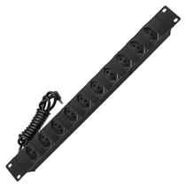 Régua de Tomadas 10 Saídas 20A Padrão 19" NBR 2,5mm x 1,5m Cabo Curto - CALHA0123