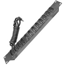 Régua de Tomadas 12 Saídas Padrão Novo NBR 10A - CALHA0024