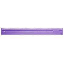Régua Dello Full Color Transparente com Marcações Nítidas 30CM 1 Unidade Roxo