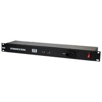 Regua distribuidor de energia rack santo angelo rt8 com led