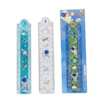 Régua Dobrável Astronauta Escolar 30cm Caixa com 24 Unidades com Glitters Líquidos Régua Dobrável Astronauta Escolar 30cm Caixa com 24 Unidades com Glitters Líquidos