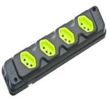 Régua Elétrica Extensão 4 Tomada 10A/20A Fiolux Cor Preto