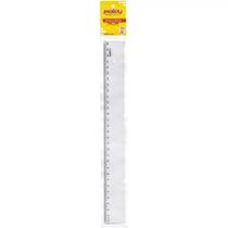 Régua em poliestireno 30 cm cristal new line 310 Waleu PT 1 UN