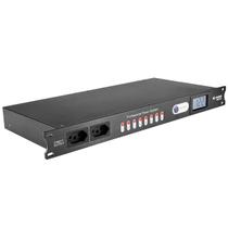 Régua Energia 8+2 Tomadas 110v/220v Com Display P/ Festas Dj Cor Preto 127/220v