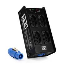 Regua energia para palco 4 tomadas santo angelo rp4 preto