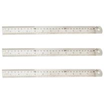 Régua Escala de Aço 30 cm com 3 Unidades 145416 BRASFORT Régua Escala de Aço 30 cm com 3 Unidades 145416 BRASFORT