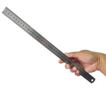 Régua Escala De Aço Inox Graduada 40cm ( 16") x 25,4mm (1") x 0,6mm KIT 2 Peças Régua Escala De Aço Inox Graduada 40cm ( 16") x 25,4mm (1") x 0,6mm KIT 2 Peças