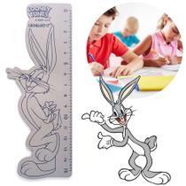 Régua Escolar 15Cm De Madeira Looney Tunes - Perna Longa