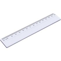 Régua escolar e escritório de 15cm Acrinil