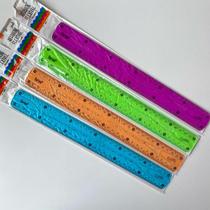Régua Escolar Flexível 30cm Colorida brw Régua Escolar Flexível 30cm Colorida brw