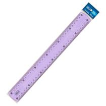 Régua Escolar Flexível c/ Glitter 30cm Lilás - Tilibra