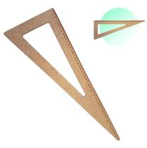 Régua Esquadro 50cm para Modelagem e Confecção - MDF 3mm - 1197 50x18cm Régua Esquadro 50cm para Modelagem e Confecção - MDF 3mm - 1197 50x18cm