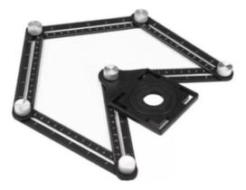 Régua Esquadro De Alumínio Corte Azulejo Piso