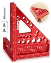 Régua Esquadro de Medição Saker 3D Multiângulo em Alumínio