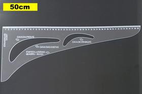 Régua Esquadro Nº2 50cm Alfaiate Cavas Moldes Confecção 0509