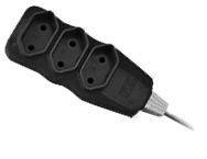 Régua Extensão 1,5 Metros 3 Tomadas Bipolar Bivolt Colorida