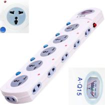 Regua Filtro Linha 16 Tomadas Com Multimetro Extensao