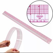 Regua Flexivel 05x60cm Patchwork Artesanatos Escola Multiuso