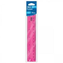 Régua Flexível 15cm rosa Tilibra Régua Flexível 15cm rosa Tilibra