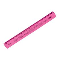 Régua Flexível Rosa Neon 30cm Maxcril Régua Flexível Rosa Neon 30cm Maxcril