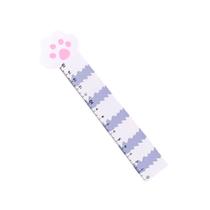 Régua formato patinha de gato 15 cm madeira papelaria exclusivo - Filó Modas