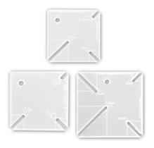 Régua Gabarito Canto Mitrado Centímetro Polegadas Patchwork