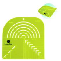 Régua Gabarito Curva Caixa Leite Canto Mitrado 20cm Verde Régua Gabarito Curva Caixa Leite Canto Mitrado 20cm Verde