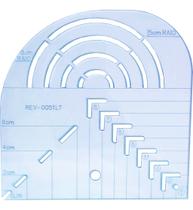 Régua Gabarito Curva Quadrado Caixa Leite Canto Mitrado 15cm Régua Gabarito Curva Quadrado Caixa Leite Canto Mitrado 15cm