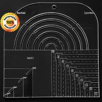 Regua Gabarito Curva Quadrado Caixa Leite Canto Mitrado 20cm