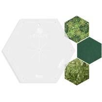 Régua Gabarito De Corte Hexágono Patchwork Costura Criativa Régua Gabarito De Corte Hexágono Patchwork Costura Criativa