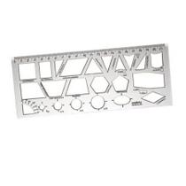 Régua Gabarito Geometrica Retangular Waleu Cristal Régua Gabarito Geometrica Retangular Waleu Cristal