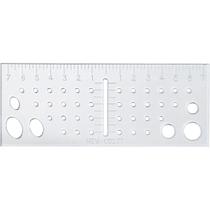 Régua Gabarito Medir Simetria Rosto Boneca Pano Tilda.