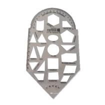 Régua Gabarito Para Geometria 10 Cm 180 Graus Bandeirante Régua Gabarito Para Geometria 10 Cm 180 Graus Bandeirante