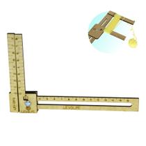 Régua Gabarito Regulável Cabelo De Boneca 02 A 16cm - Mdf Régua Gabarito Regulável Cabelo De Boneca 02 A 16cm - Mdf