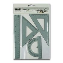 Régua Geométrica Royal & Langnickel com 4 Unidades