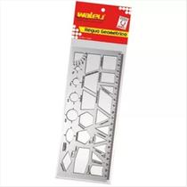 Régua geométrica Waleu 21cm Régua geométrica Waleu 21cm