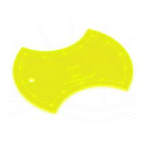 Régua Kriativa - Gabarito Apple Core 11cm