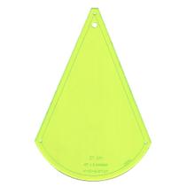 Régua Kriativa - Gabarito Dresden Plate 21cm x 8 Pétalas - 45 Graus