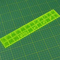 Régua Kriativa para Patchwork 2" X 12" Pol