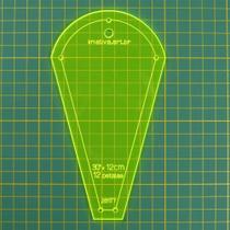 Régua Kriativa - Triângulo Dresden Pétalas 30 - 12x12cm