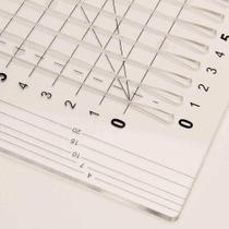 Régua Linha Criative horizontal reta para patchwork desdren, desenhos 15x30