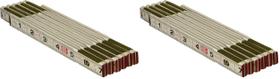 Régua Lufkin 1066DLN Wood 1,6x183 cm Pacote com 2