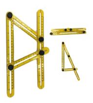 Regua medidora esquadro multi angulo - medir corte pisos titanium 5213 Regua medidora esquadro multi angulo - medir corte pisos titanium 5213