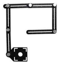 Régua Medidora Marcadora De piso Furo Azulejo Aluminio Casa aparelho obra