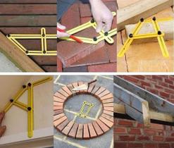 Régua Medidora Multi Ângulo Pedreiro Esquadro Inteligente