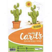 Régua Médio Cards Apliques e Pinturas - Cactos 01 Régua Médio Cards Apliques e Pinturas - Cactos 01